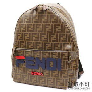Fendi FILA Fendi mania FF Monogram Backpack Brown Zucca PACK